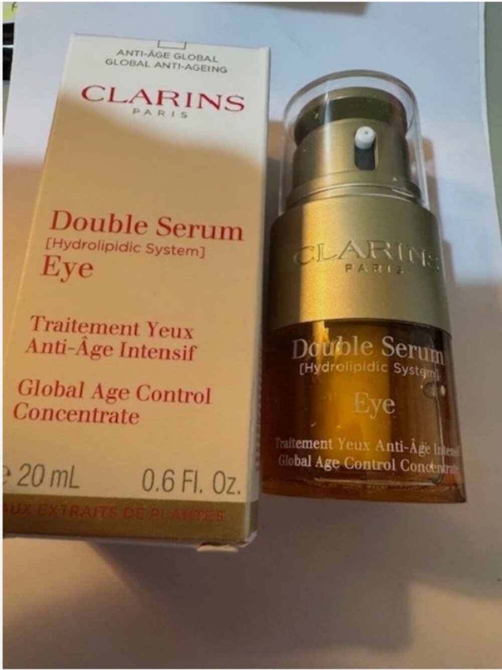 CLARINS DOUBLE SERUM EYE GLOBAL AGE CONTROL CONCENTRATE 20ML